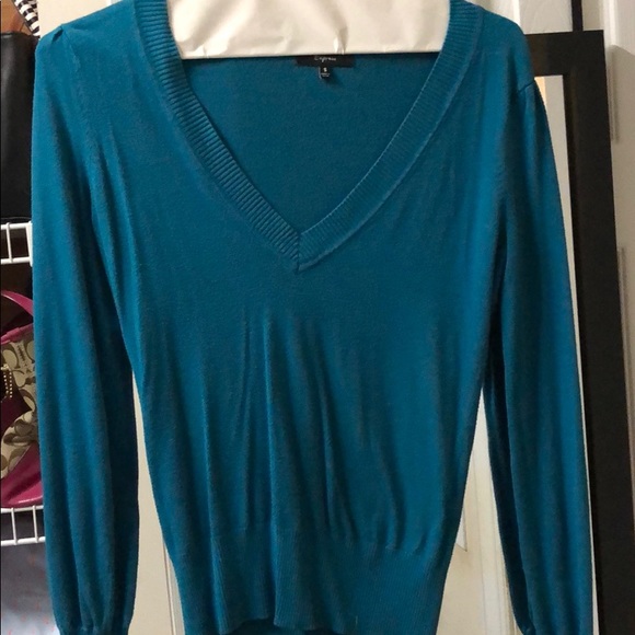 Used teal green Express sweater - Picture 1 of 5